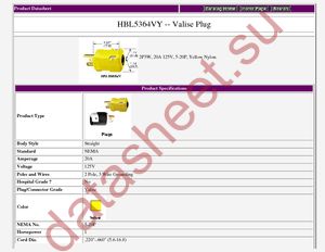HBL5364VY datasheet  